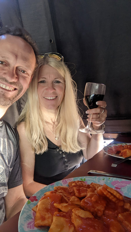 Zum erstenmal essen im Landy